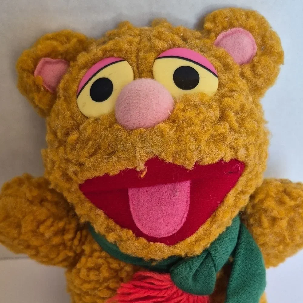Vintage 1987 McDonald's Muppet Babies Fozzie Bear Christmas Plush - 8
